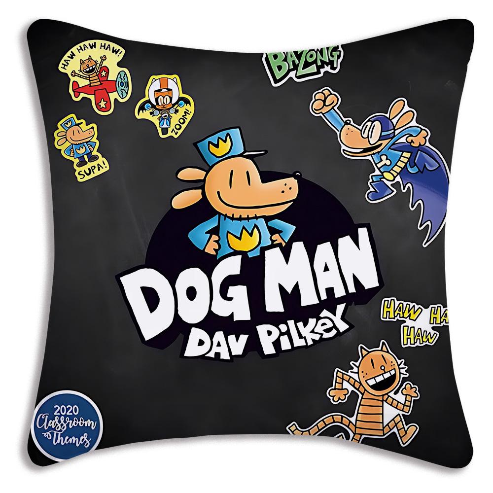 Anime For D-Detective Dog Pillow Covers Cartoon Sofa Decorative Home Double-sided Printing Short Plush Cute Cushion Cover