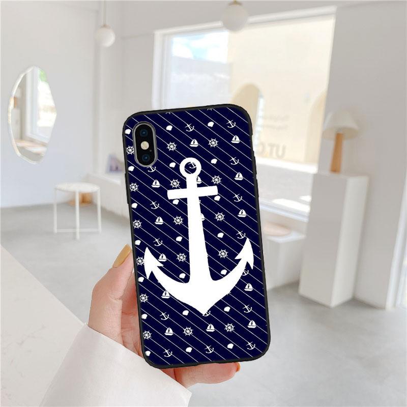 PP1 Anchor Sailor Soft Shell Phone Case for Samsung Galaxy S20 S21 S22 Ultra FE + Plus A21S A22 A24 A25 A26 A30 A30S A31