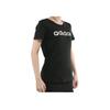 Adidas Sports Lifestyle Series Letter Logo Print Round Neck Short Sleeve T-Shirt Women T-Shirts Black DY8697