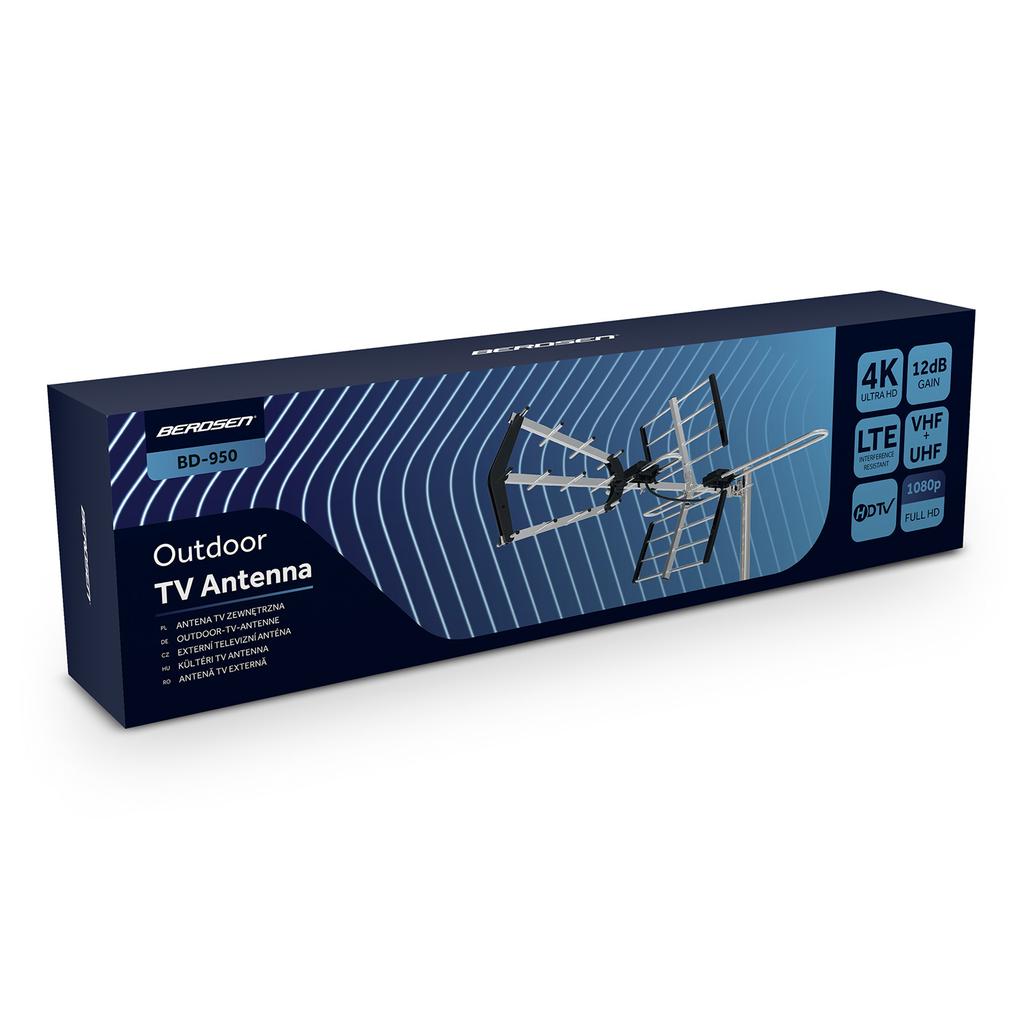 Berdsen Bd-950 Directional Outdoor Tv Antenna Ultra Hd 4K