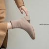 Suede Women Ankle Boots Fashion Square Toe Short Booties Ladies Elegant Low Heel Shoes Spring Autumn Comfort Women's Footwear