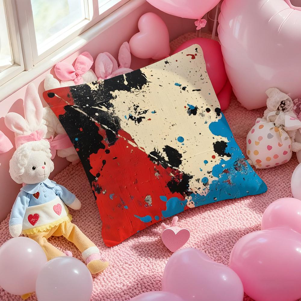 J-Jackson P-Pollock Abstrakte Kunst Kissenbezug Musterbedruckter Kissenbezug für Wohnzimmer Sofa Kissenbezug & Schlafzimmer Dekoration