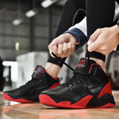 Chaussures de basket-ball, chaussures de sport décontractées pour hommes, bottes de combat pour jeunes étudiants, chaussures de course respirantes montantes pour hommes transfrontalières