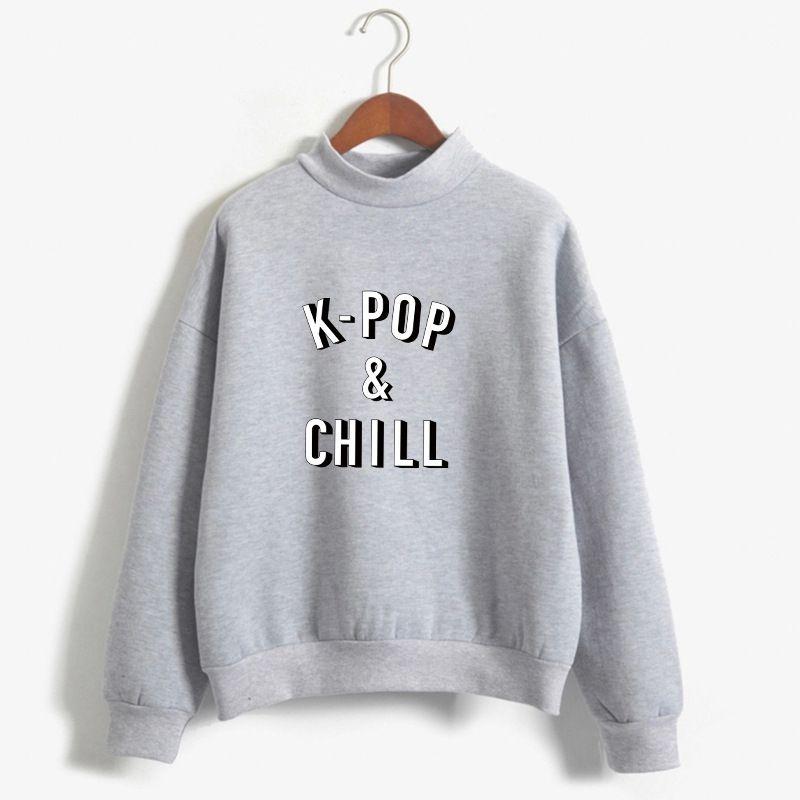 Kpopchill Women Sweatshirt Sweater Tops Jumper Hoody Pullover Colors 8 8 Colors