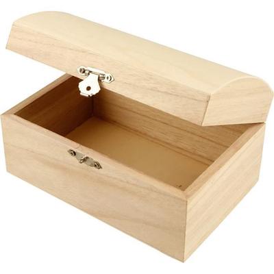 Pudełko - nr ref 575440 - Okrągła okładka - Metalowa kłódka - Brązowy