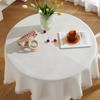 Lace White Dining Table Fabric Style Round Table Square Table Bedside Table Desk Photo Background Cloth Tablecloth Decoration