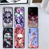 Floral Skull Flower Skeleton Soft Phone Case for Samsung A17 A37 A57 A16 A26 A36 A56 A15 A25 A35 A55 A14 A24 A34 A54 A13 A23 A33
