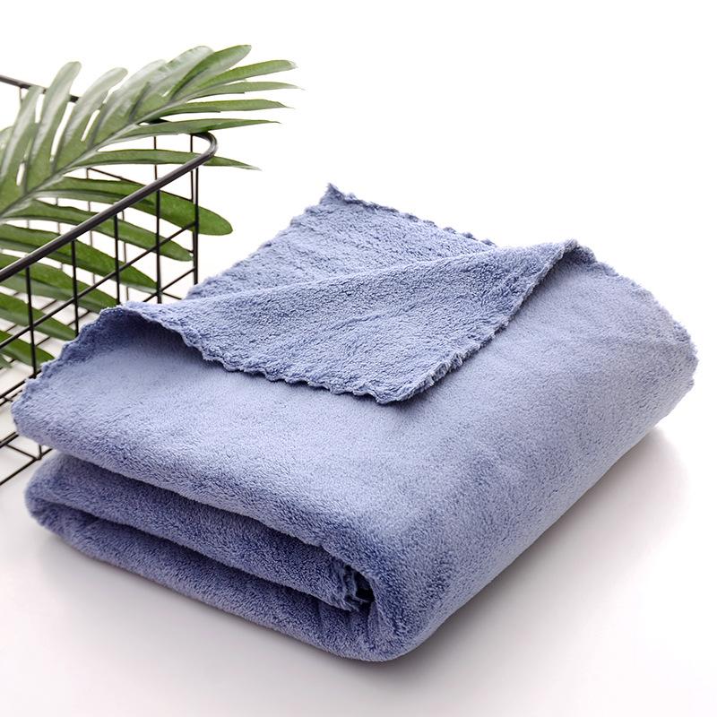 Plain-coloured Soft Absorbent Bath Towel