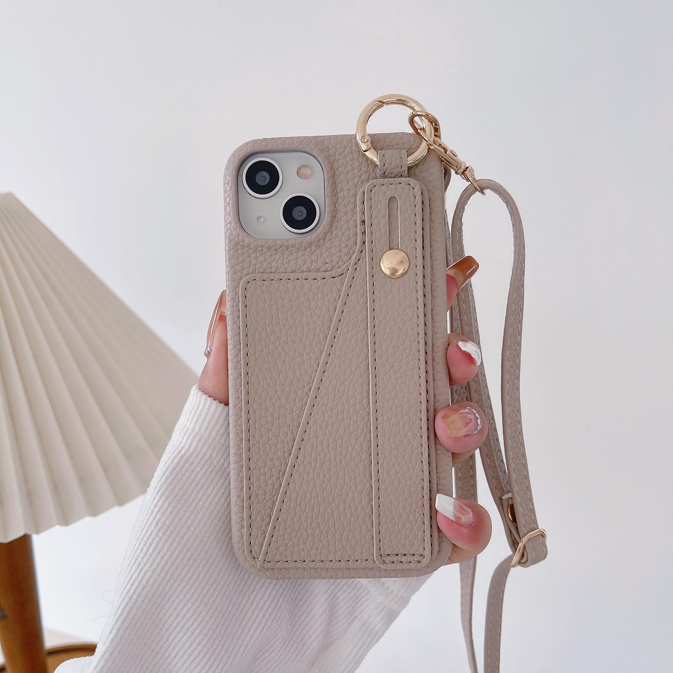 

Чехол-кошелек из кожи личи через плечо для телефона iPhone 15 14 3 12 11 Pro Max/Samsung S23 Ultra S22 Plus A54 A53 A33 A13, чехол для карт Samsung A54 золотой