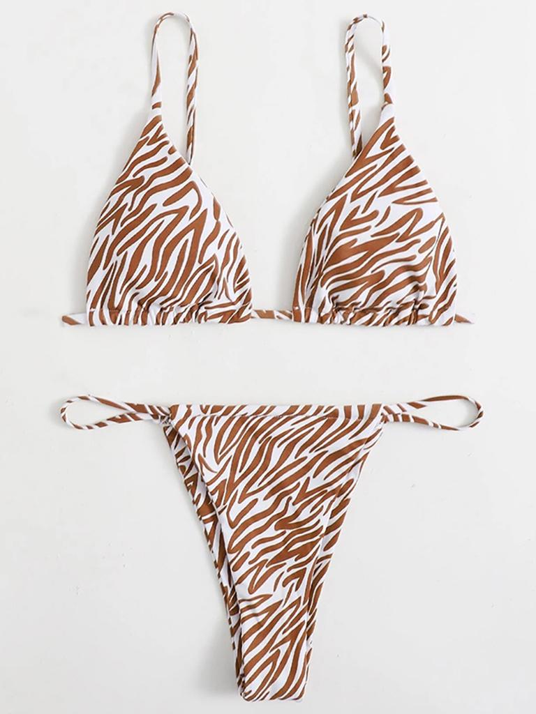 Bikini Zebra Sexy 2026 Costume da Bagno Donna Costumi da Bagno Femminili Set Bikini Mini Perizoma da Donna Costumi da Bagno Estivi per Nuoto Costume da Bagno