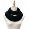 Knitted Material Neck Warmer Scarf Solid Color Winter Knitted Scarf Warm Thick Neck Scarf  For Men