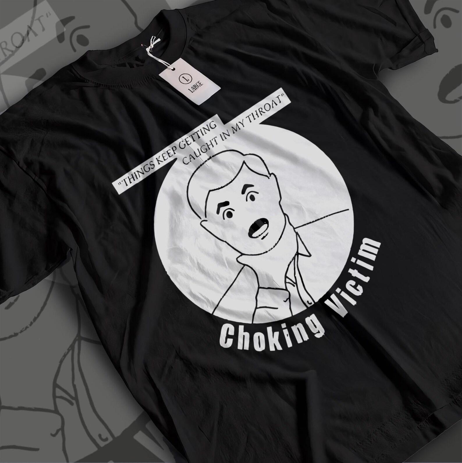 Choking Victim Shirt - Things Keep Getting Caught In My Throat Tee - Crack Rock Steady Ska Punk Graphic T-Shirt XL