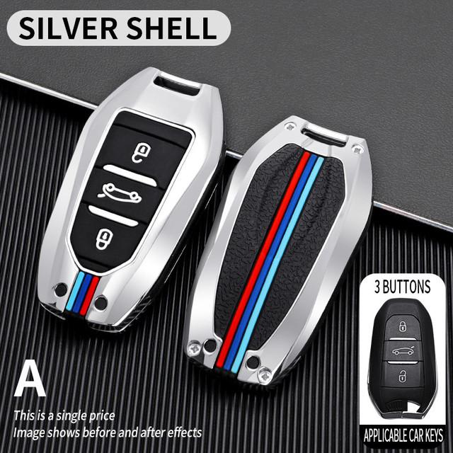 Pouzdro na klíče od auta pro Peugeot 207 3008 208 308 2008 307 508 5008 407 301 206 Kryt Citroen C1 C2 C3 C4 Grand Picasso C5 Ds 3 5