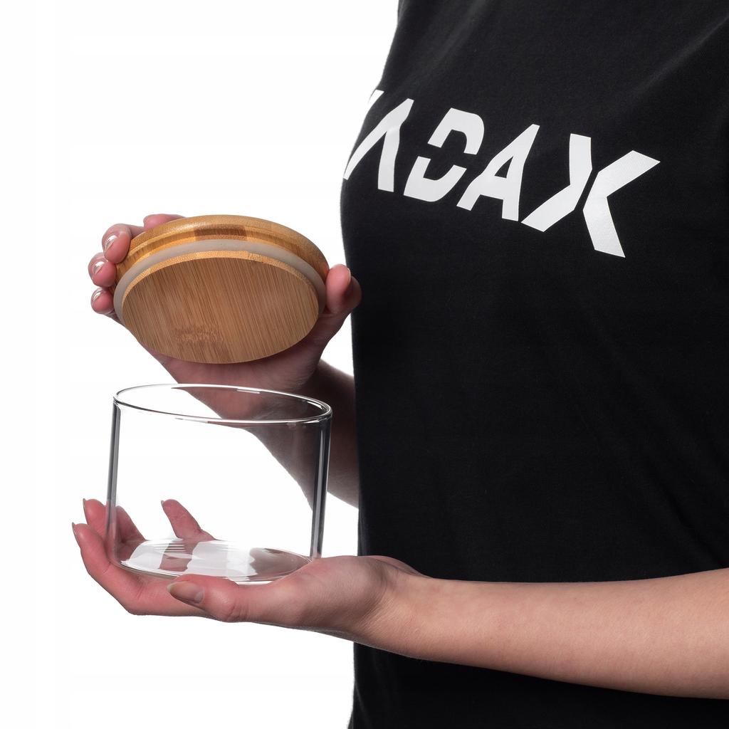 KADAX Lebensmittelbehälter Glas Streugewürze mit Deckel Vorratsglas