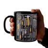 Creative Mechanic Toolbox Pattern Mug Anti Scalding Heat-resistant Ceramic Coffee Cup Novelty 350ml Tea Cup