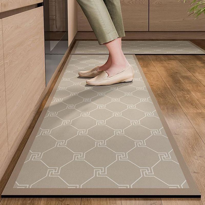 Diatomaceous Mud Kitchen Floor Mat Super Absorbent Doormats Bathroom Pad Anti-Slip Kitchen Mats Wipeable Wash Long Strip Carpet