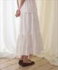 Manggomaenipeullijeu Cake Lace Skirt_Ivory