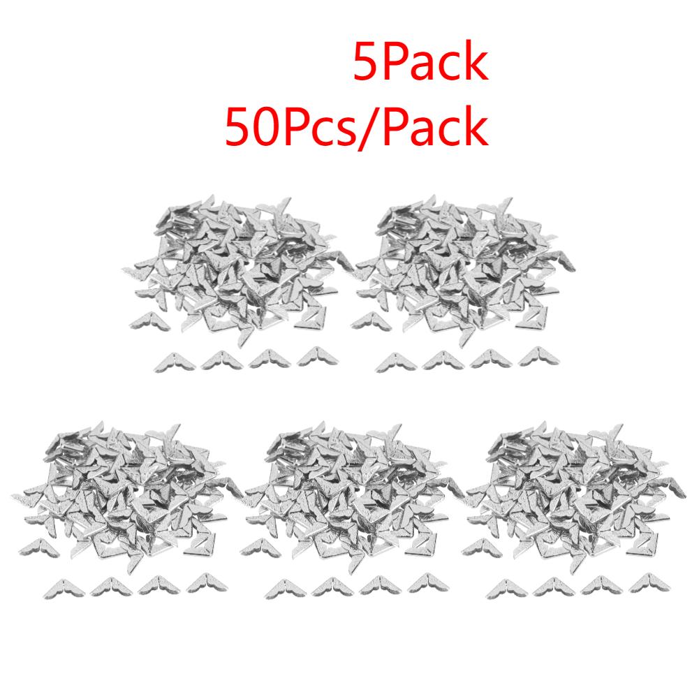 100-500Pcs Scrapbooking Albums Corner Protector Card File Menu Metal Book Corner for Scrapbooks Photo Albums Decorative Corners