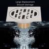 Copper Core Square Floor Drain 4 Inch Odor Proof Drain Floor Drain  Shallow Water Drainage