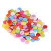 200Pcs Flower Buttons Colorful Vivid Colors Durable Plastic Wide Application Craft Buttons for Clothing Bag DIY