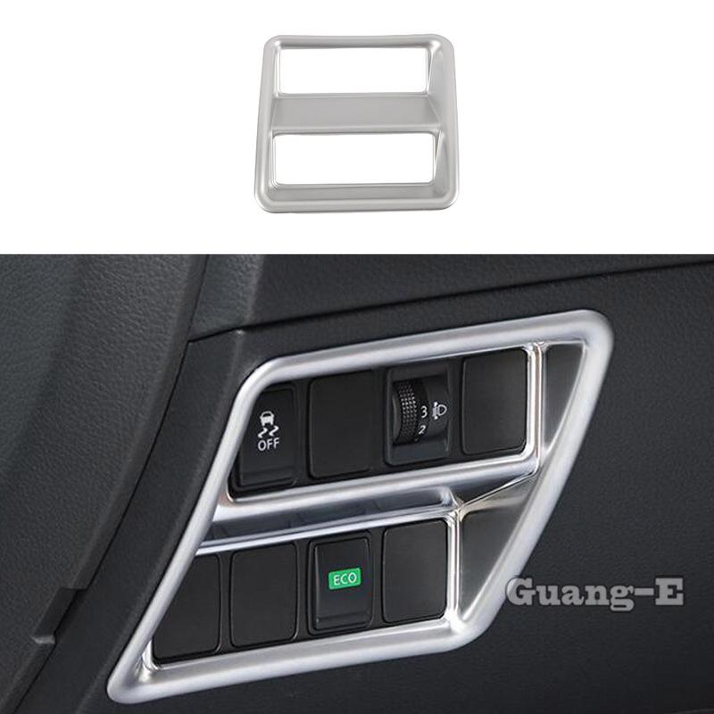 Car Sticker Cover ABS Front Headlight Light Switch Button Trim Frame Lamp Panel For Nissan Qashqai j11