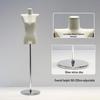 Korean Style Women's Clothing Display Mannequin with Flat Chest and Square Shoulders