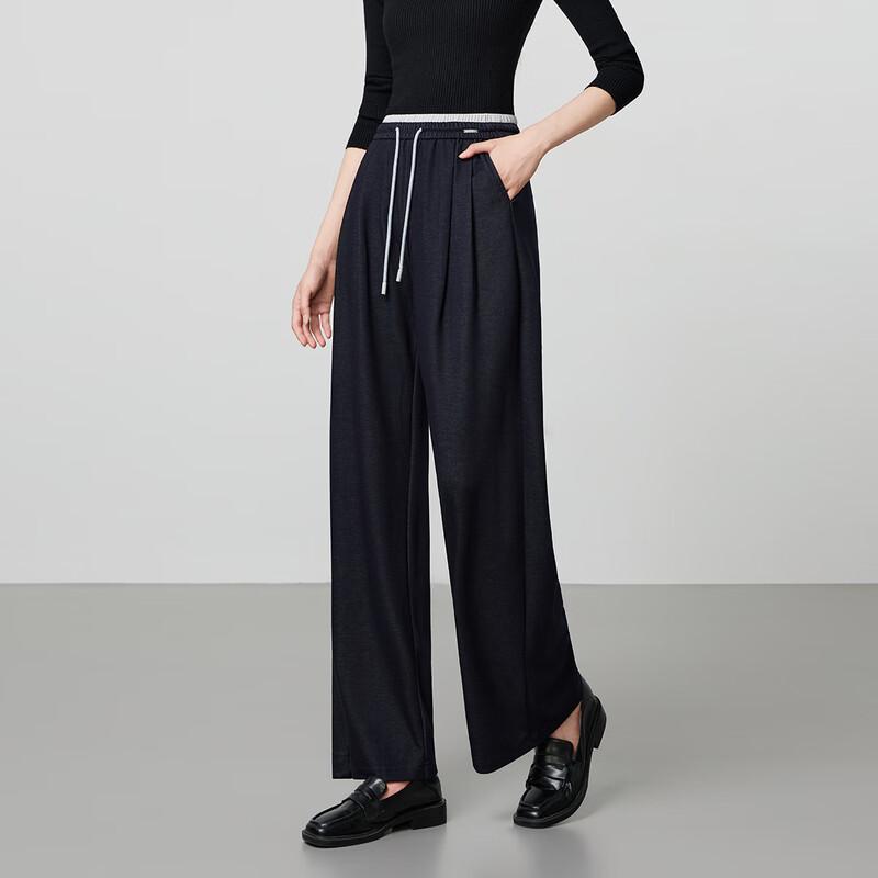 FivePlus Women's Drawstring High-Waist Wide-Leg Pants