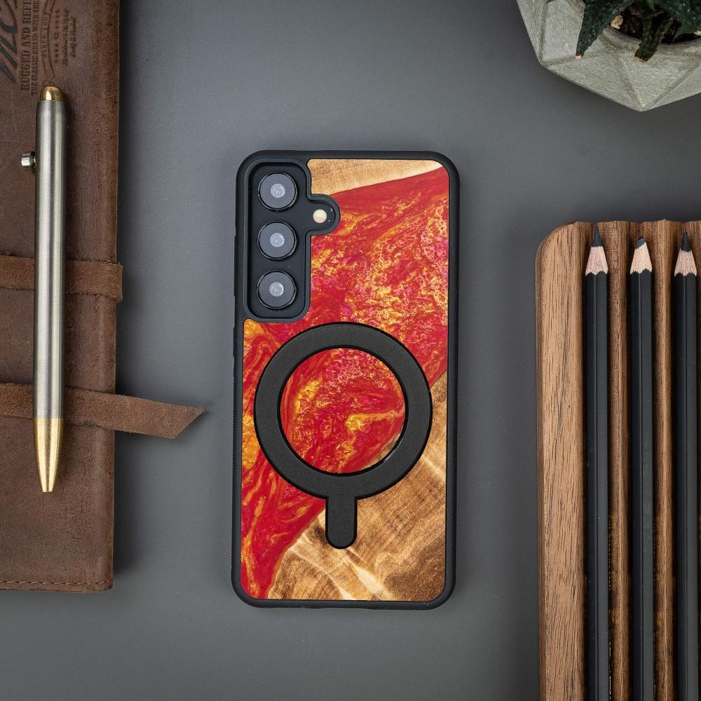 Bewood Unique case for Samsung Galaxy S24 - Neons - Paris with MagSafe