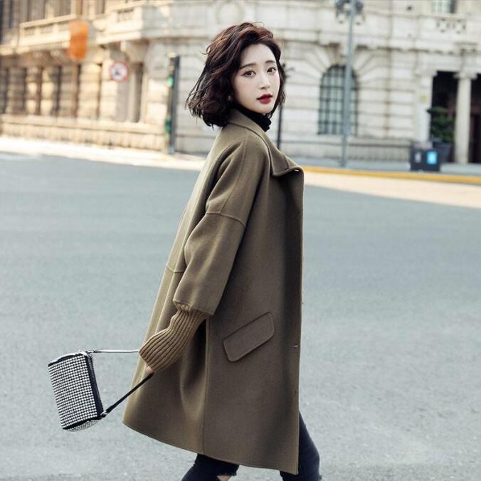 Autumn/Winter 2025 Trendy Petite High-End Woolen Coat: Loose, Casual & Versatile.