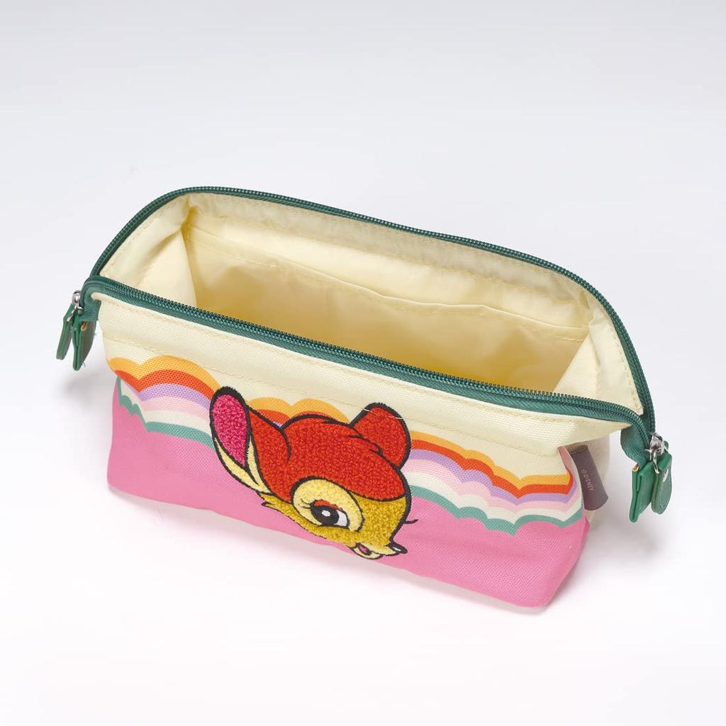 Skater (Skater) Clasp Pouch, Small Items, Makeup, Disney Retro Bambi ZGAP1-A