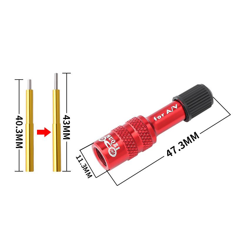 Mountain Bike Air Fork Front Fork Shock Absorber Rear Tank American AV Refueling Extension Conversion Nozzle Accessories