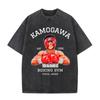 Anime Hajime No Ippo Siłownia Bokserska Kamogawa Koszulki Washed Makunouchi Takamura KGB Koszulki Odzież Męska Codzienna Bawełniana Koszulka