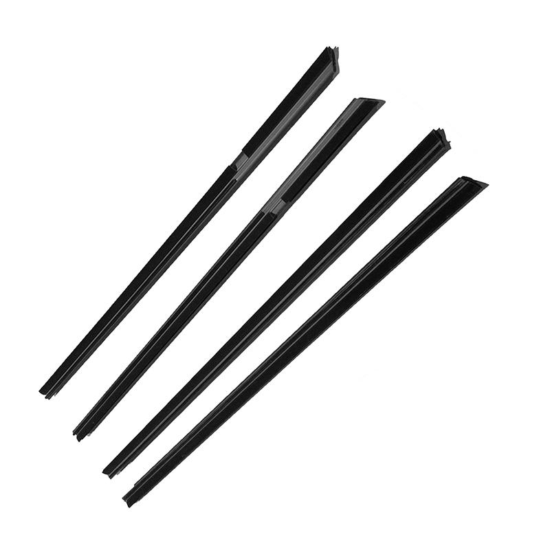 4 Stück Auto-Fensterglas-Gummidichtungsstreifen für Honda Insight 2010 2011 2012 2013 2014 72450TM8013 Wasserdichte Dichtung Wetterstreifen