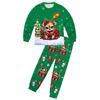 New Arrival Christmas Reindeer Print Pajama Set - Long Sleeve Top & Pants