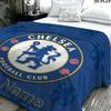 1PC Chelsea F Custom Name Patterned Flannel Blanket Suitable For All Seasons for Home Decor Warmth and Comfort Gifts Holiday Present