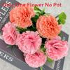 Handcrafted Silk Carnation Artificial Flowers Wedding Decor Photography Props