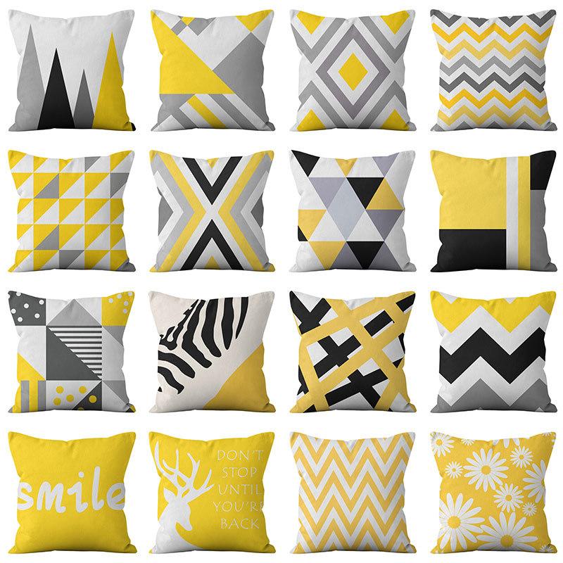 

Nordic Simple Geometric Pillow Case Home Sofa Pillow Cushion Cover 45*45cm
