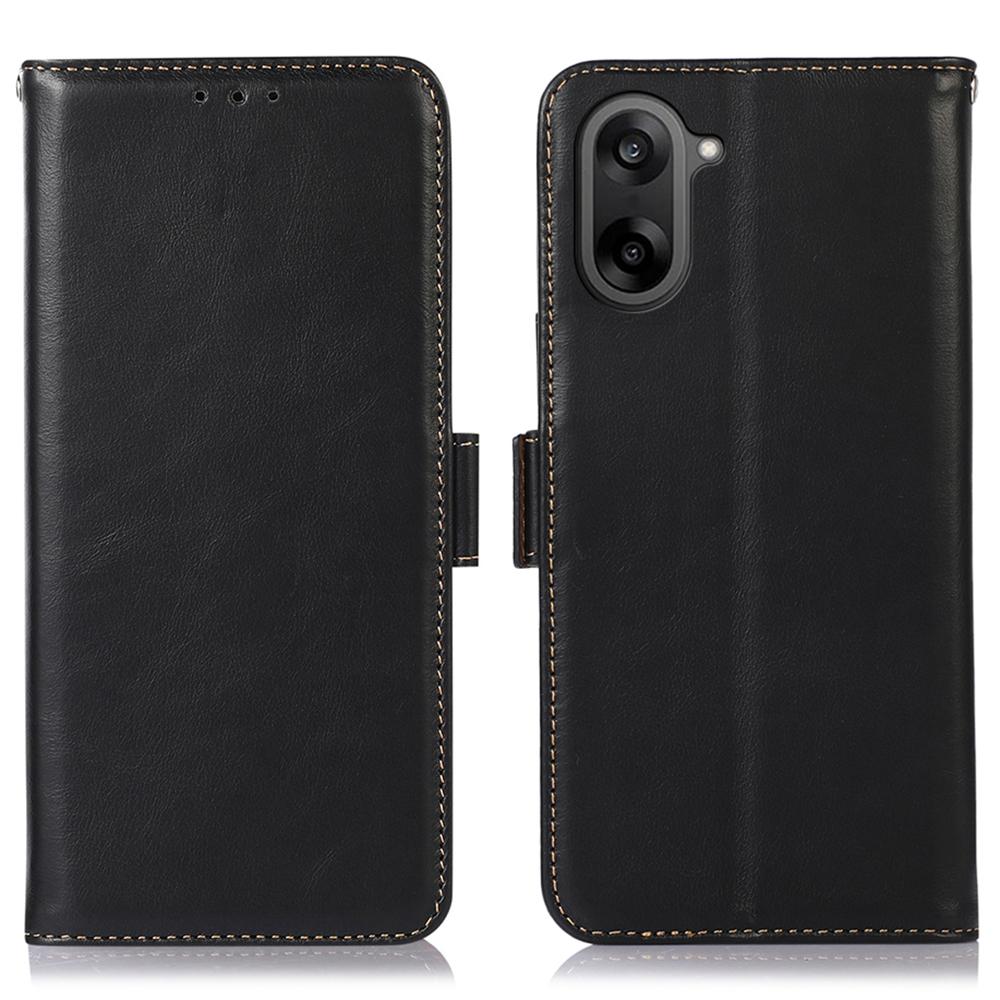 Für OnePlus Ace 5 Racing 5G/Nord CE 5G Hülle RFID-Blockierung Echtes Rindsleder Brieftasche Handyhülle