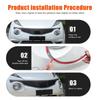 Silver Front Fog Light Trim Cover Ring for Nissan Juke 2014+