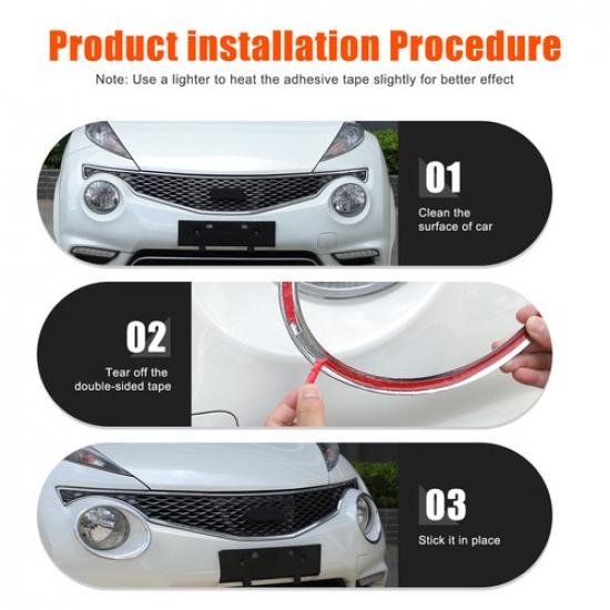 Silver Front Fog Light Trim Cover Ring for Nissan Juke 2014+