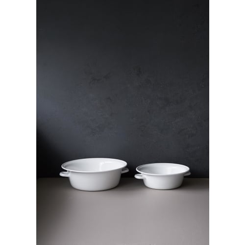 Nodahoro Japanese-made Enamel Basin, 40cm, TA-40, White, Foot Care, 10 Liters (x 1)