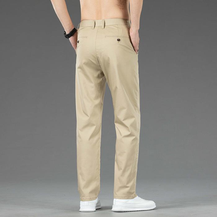 Spring And Autumn New Bamboo Fiber Casual Men'S Business Casual Loose Elastic Versatile Pants Straight Leg Pants