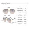 Fashion Rimless Women Gradient Sunglasses New  Brand Designer Sun Glasses Vintage Shades Female Pink Eyewear Gafas De Sol