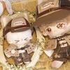 niannyyhouse 10cm, 15cm, 20cm Plush Clothes, Hat, Dress Shirt, Suspenders, Shawl, Vest, Leather Shoes, Vintage Detective Suit, Cotton Doll, Dress-Up A