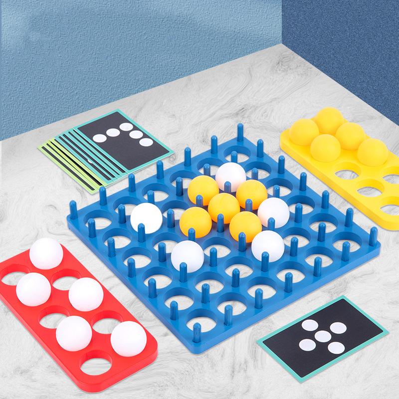 Kids Ball Bouncing Game Parent-Child Interaction Board Game Toddler Toss Ball Game Fun Party Game