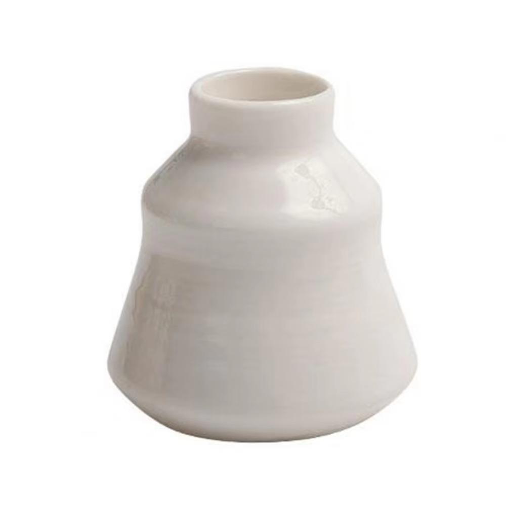 3D Miniature Flower Vase Fridge Sticker White Porcelain Mini Vase Refrigerator Patch  Kitchen Decor