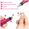 10pcs Nail Manicure Drill USB Polisher Nail File Polishing Strip Dust Brush DIY Nail Art