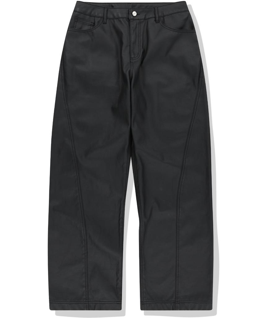 NOT4NERD Gecoate Gebogen Broek - Zwart