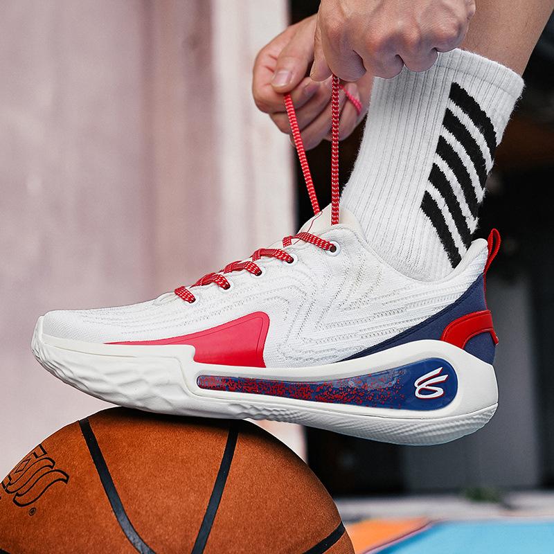 2025 Library 12 Miles Basketball Shoes Boys Low-top Students Youth Game Sports Shoes Actual Combat Sports Shoes Boys Running Shoes