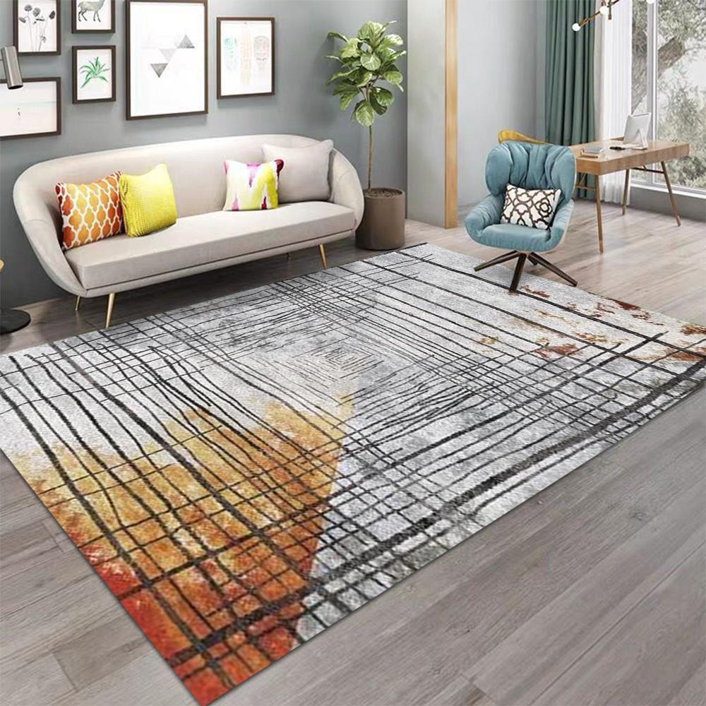 Vintage Area Rugs Washable Area Rugs for Living Room Bedroom Bathroom Kitchen Doormat Stain Resistant Non-Slip Floor Mat